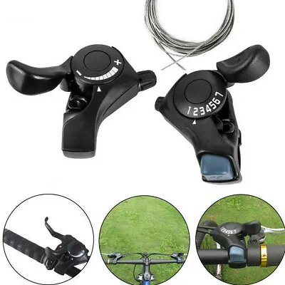 3/6/7/18/21 Speed Gear Shift Lever Set MTB Mountain Bike Trigger Shifter SL-TX30 • $26.30
