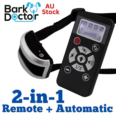 2-in-1! Great Value! 2-dog Remote Dog Training Plus Automatic Antibark E-collar • $224