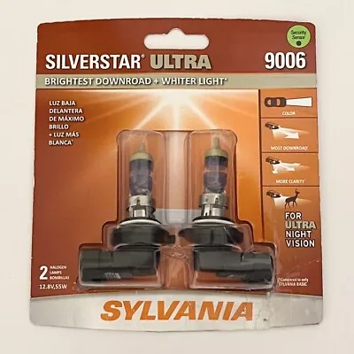 Sylvania 9006 SilverStar ULTRA High Performance Headlight Pair Set 2 Bulbs • $29.99