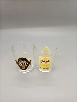£3 • Buy 2 X Vintage Haig Scotch Whisky & W & P Scotch Whisky Shot Glasses