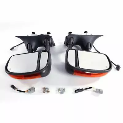 Pair Towing Mirrors For 1999-2007 Ford F-250 Super Duty Power Heated Signal Lamp • $108.99