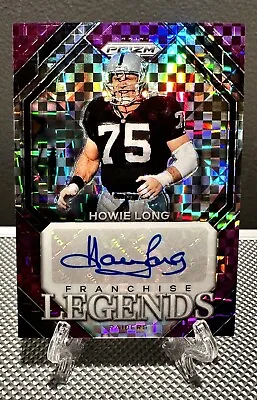 2023 Prizm HOWIE LONG Auto #/49 Pink Checker Franchise Legend Autograph🔥Raiders • $50