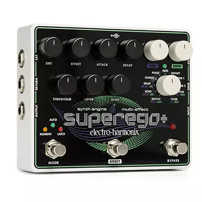 Electro-Harmonix EHX Superego+ Plus Synth Engine Guitar Effects Pedal Stompbox • $237.78