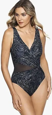 Miraclesuit Women's Swimwear Illusionists Circe Soft Cup Tummy Control - Size 8 • $79.99