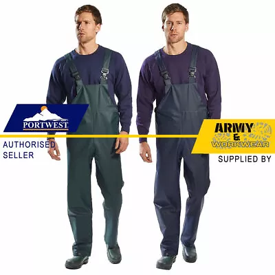 £25.95 • Buy Portwest Waterproof Bib & Brace Sealtex Oilskins Stretchy Fabric Fishing Farming