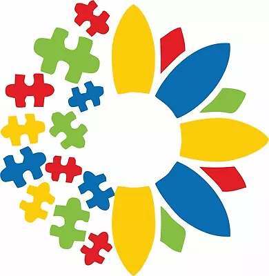 Autism Awareness Flower Daisy Vinyl Decal Sticker Car Truck SUV Laptop Set Of 2 • $2.99