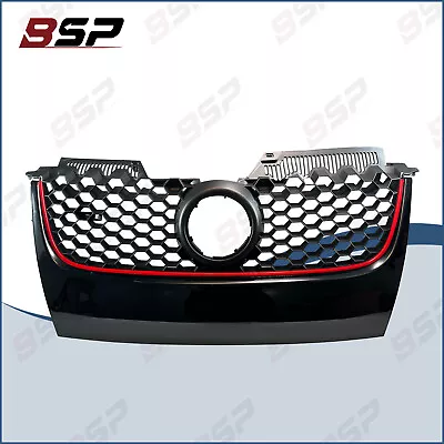 Front Bumper Upper Mesh Grille For 2006-2009 Volkswagen VW Jetta GTI/Jetta Black • $39.98