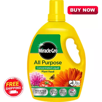 2.5L Fast Growing Plant Food Miracle Gro All Purpose Concentrated Liquid • £15.60