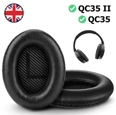 Bose Replacement Ear Pads Cushion Black Headphones QuietComfort 35 QC35 II QC25 • £5