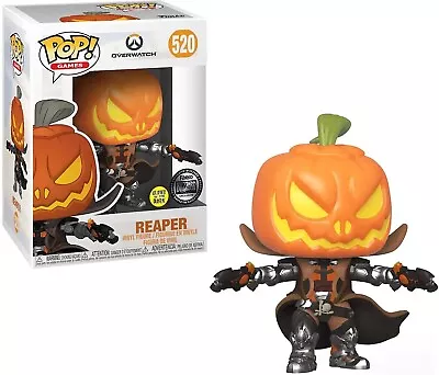$54.95 • Buy Overwatch Reaper Glow In The Dark Blizzard Exclusive Pop! Vinyl Figure #520