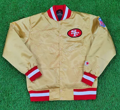 NFL San Francisco 49ers 80s Gold Bomber Style Vintage Varsity Jacket • $99