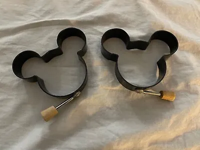 2 Disney Mickey Mouse Egg/ Pancake Molds • $13.45