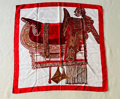 Hermes SELLE D'APPARAT MAROCAINE Moroccan Ceremonial Saddle Scarf Silk • $350