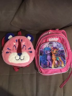 Two Kids Rucksacks Pink Including My Little Pony • £8.95