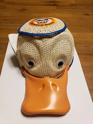 Vintage Donald Duck Walt Disney World Souvenir Squeaker Mesh Hat 1970s Large • $15