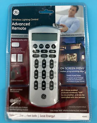 GE Advanced Remote Wireless Lighting Control Z-Wave  #45601  NEW • $25.95