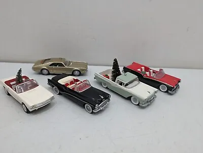 Lot Of 5 Hallmark Vintage Collector Classic Car Model Toy  Christmas Ornaments • $44.95