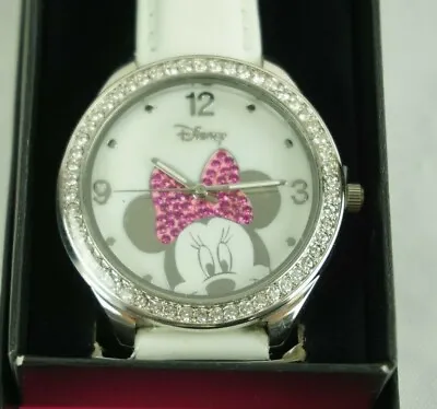 Disney Minnie Mouse Pink Jeweled Bow Watch By Avon  • $19.96
