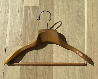 Vintage Wood Suit Hanger Heavy Duty - Fratelli Reguitti? • $17.99