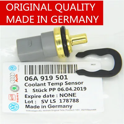2 Pins Coolant Temperature Sensor & O-Ring For VW Volkswagen Audi 06A919501A • $10.77