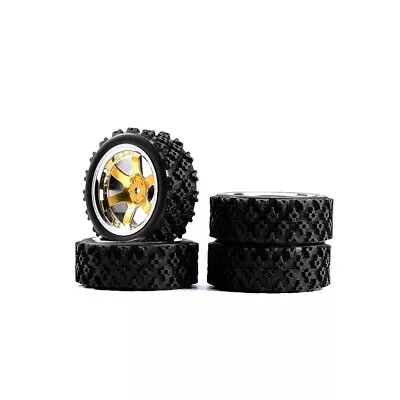 4Pcs Rally Tires&12mm Hex Wheels For HSP HPI RC 1/10 Off Road Car PP0487+D5NWK • $15.99