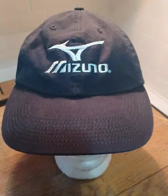 Mizuno Logo Embroidered Golf Cap Adjustable Black Hat • $18.95