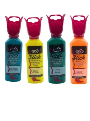 New TULIP Fabric Paints SLICK PUFFY METALLICS GLITTER MATTE 1.25oz Bottles • £3.99