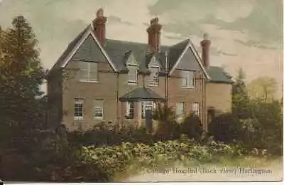 Middlesex London Cottage Hospital Harlington Coloured Postcard Used 1.2.1909 • £5.25