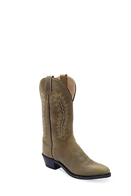 Old West Womens Western Tan Fry Leather Cowboy Boots • $46.99