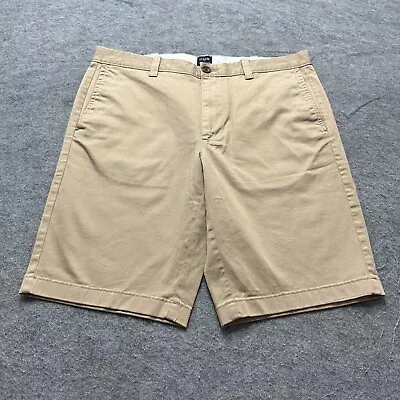 J.CREW Rivington Chino Shorts Men 34 Khaki Beige 11  Flex Stretch L0934 Bermuda • $21.99