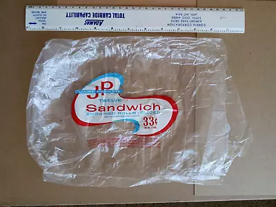 Plastic Grocery Adv Sack Bag #19 1960 A&p Store Jane Parker Sandwich Rolls Bread • $8