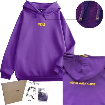 BTS Jimin Hoodie WITH YOU HOODY Purple Pullover Hooded Sweatshirts Coat Jacket • $36.44