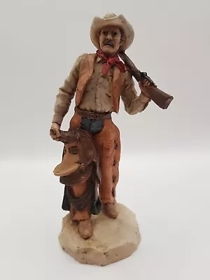 Castagna Vintage Wild West Cowboy 7  Resin Figurine Italy 1992 • £18.99