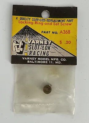 VARNEY Slot Lok Racing - Locking Ring And Set Screw A368 - Vintage NOS • $12.95