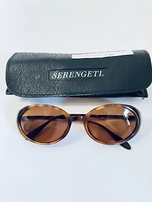 Vintage Serengeti Sunglasses Bronze Tortoise Frame With Leather Case • $85