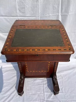 A 19th Century Tunbridge Inlaid Mahogany Davenport Writing Desk • £380