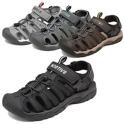 NORTIV 8 Men Sandals Athletic Sports Trail Hiking Adventurous Walking Sandals US • $28.59