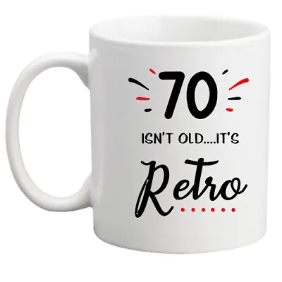 70th Birthday Gift Retro Gift Mug Gift Idea For Men/women/present/mug/gift • £8.95