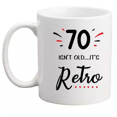 70th Birthday Gift Retro Gift Mug Gift Idea For Men/women/present/mug/gift • £8.95