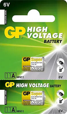 2 X GP 11A A11 MN11 6V High Voltage Batteries L1016 CX21A E11A Long Expiry • £3.02