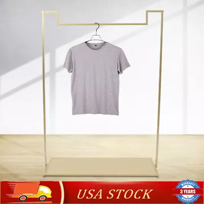 Clothing Rack Metal Standing Gold Garment Rack Clothes Display Stand Boutique!  • $48.45