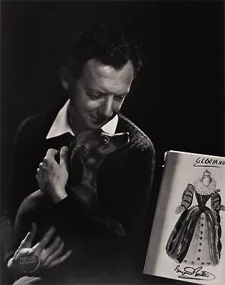 1954 Vintage Yousuf Karsh Photo Print Benjamin Britten Portrait Engraving 13x15 • $104.22