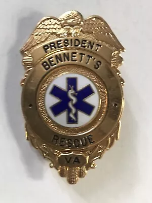 Vintage Retired🇺🇸 President🇺🇸 Bennett’s Rescue Badge Virginia 👀lqqk👀 • $65