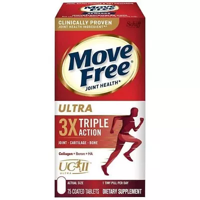 Schiff Move Free Ultra Triple Action Joint Supplement 75 Ct • $28.50