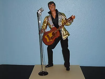 BARBIE Loves ELVIS PRESLEY De-Boxed KEN DOLL  ARTICULATED Guitar Microphone • $53.94