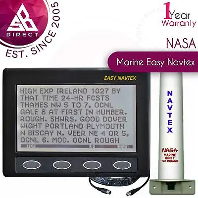 £293.32 • Buy NASA Marine Clipper Easy Navtex With Series 2 Antenna & Cable│12V│For Boats
