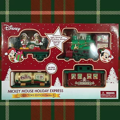 NEW Christmas Disney  MICKEY MOUSE Holiday Express 36 Piece Train Set Series 3 • $50