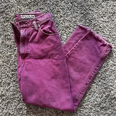 Vintage Sasson Red Denim High Waisted Jeans Size 26 X 26 • $22.30