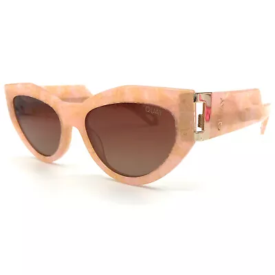 $40 • Buy Quay Shiny Pink Tortoiseshell Polarised Cat Eye Sunglasses