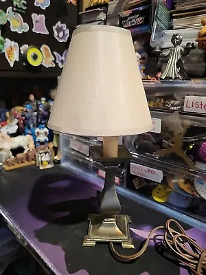 Vintage Leviton Swing Arm Brass 13” Table Lamp • $55